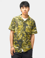 Columbia Tech Trail™ Utility Printed Woven S/S Shirt - Antique Moss/Geofern Greenscape