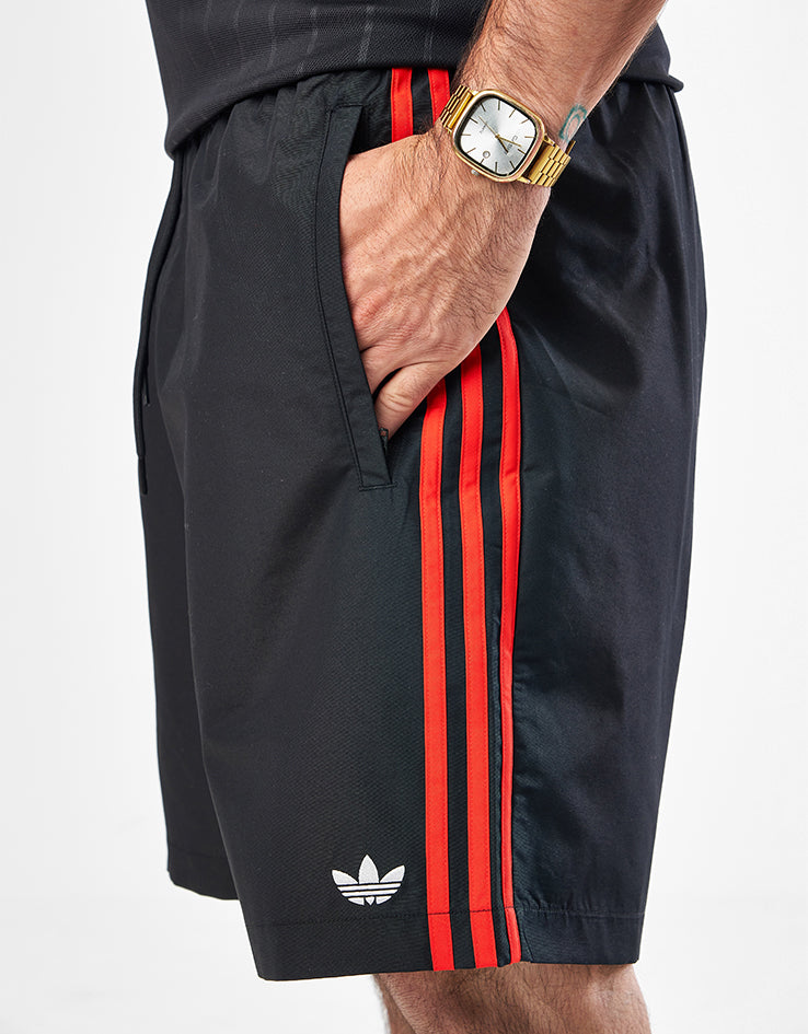 adidas Skate Water Shorts - Black/White/Red