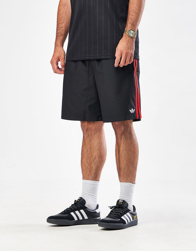 adidas Skate Water Shorts - Black/White/Red