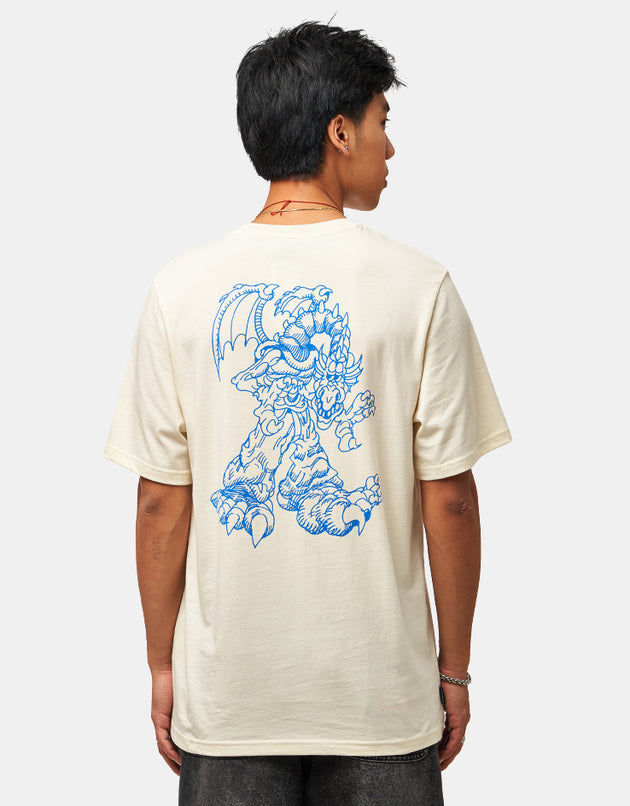 adidas x Kogancult Dragon T-Shirt - Cream White/Lucid Ray