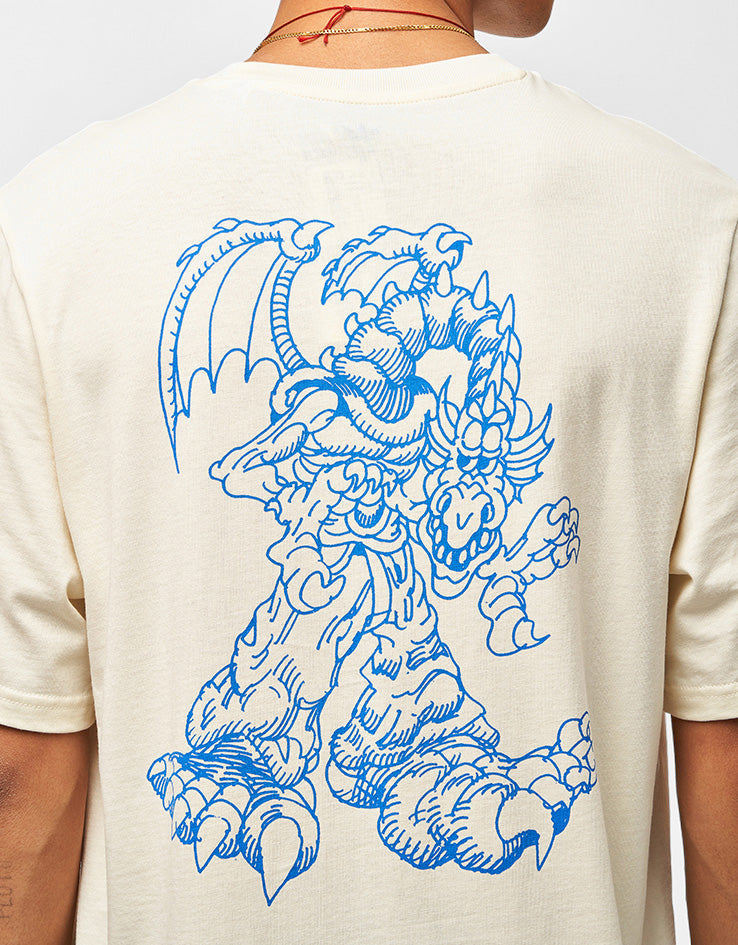 adidas x Kogancult Dragon T-Shirt - Cream White/Lucid Ray
