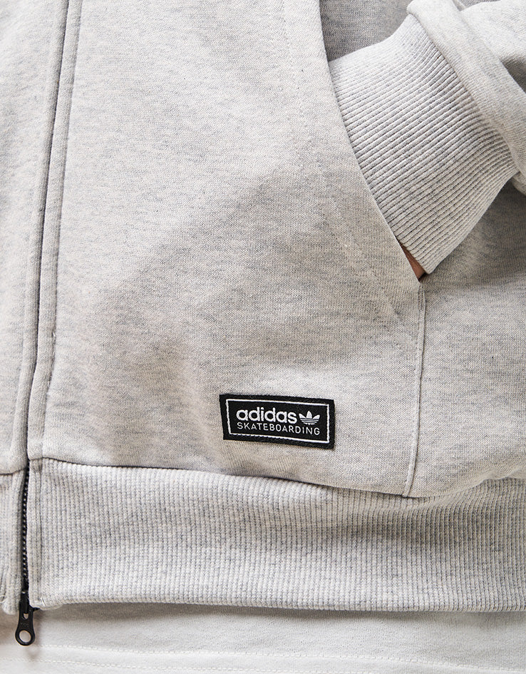 adidas x Kogancult Zip Hoodie - Heather Grey/Lucid Ray