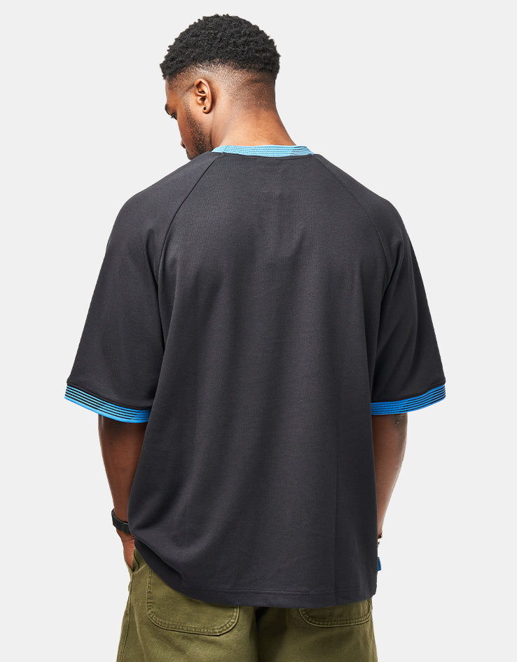 adidas Skate Form T-Shirt - Black/Lucid Ray Blue/Blue