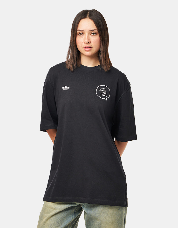 adidas x Gonz Spot T-Shirt - Black/Ice Purple