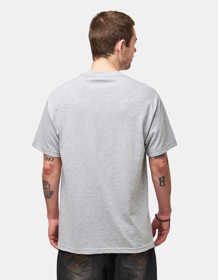 Spitfire Mushroom Bighead T-Shirt - Heather Grey/Multi