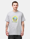 Spitfire Mushroom Bighead T-Shirt - Heather Grey/Multi