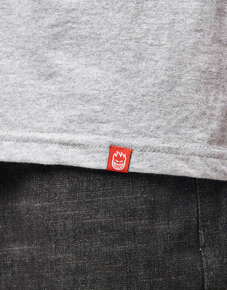 Spitfire Mushroom Bighead T-Shirt - Heather Grey/Multi