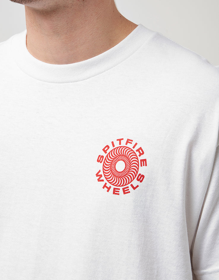 Spitfire Classic '87 Swirl Fill T-Shirt - White/Red/Black