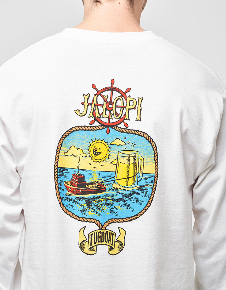 Anti Hero Jalopi Tugboat L/S T-Shirt - White/Multi