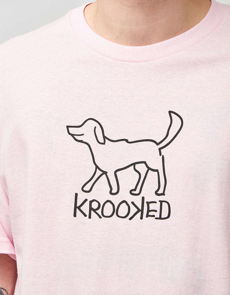 Krooked El Perro T-Shirt - Pink/Black