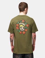 Krooked MG T-Shirt - Military Green/Black/Multi