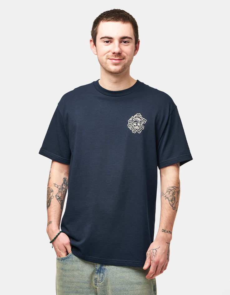 Krooked MG T-Shirt - True Navy/Cream/Multi