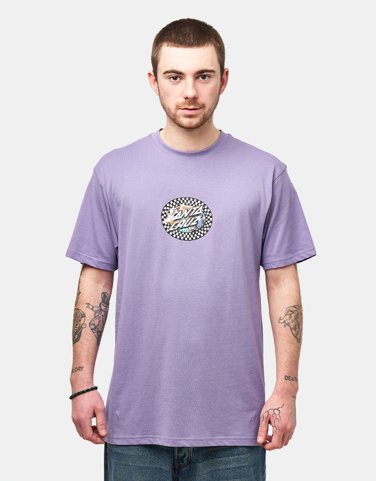 Santa Cruz Collage Oval Dot T-Shirt - Purple Haze