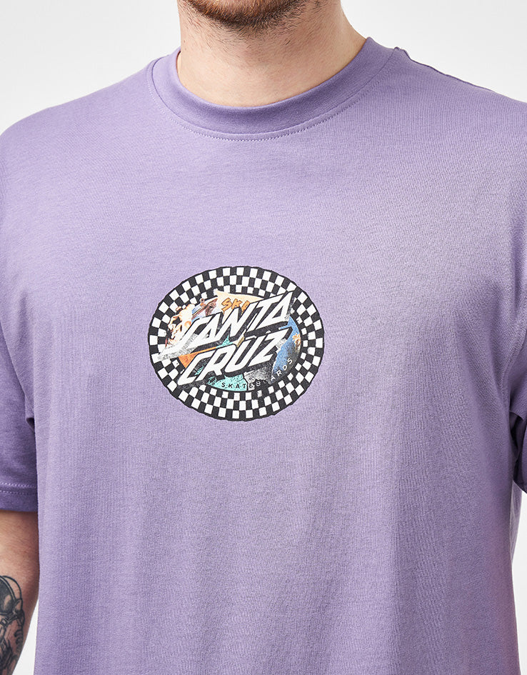 Santa Cruz Collage Oval Dot T-Shirt - Purple Haze