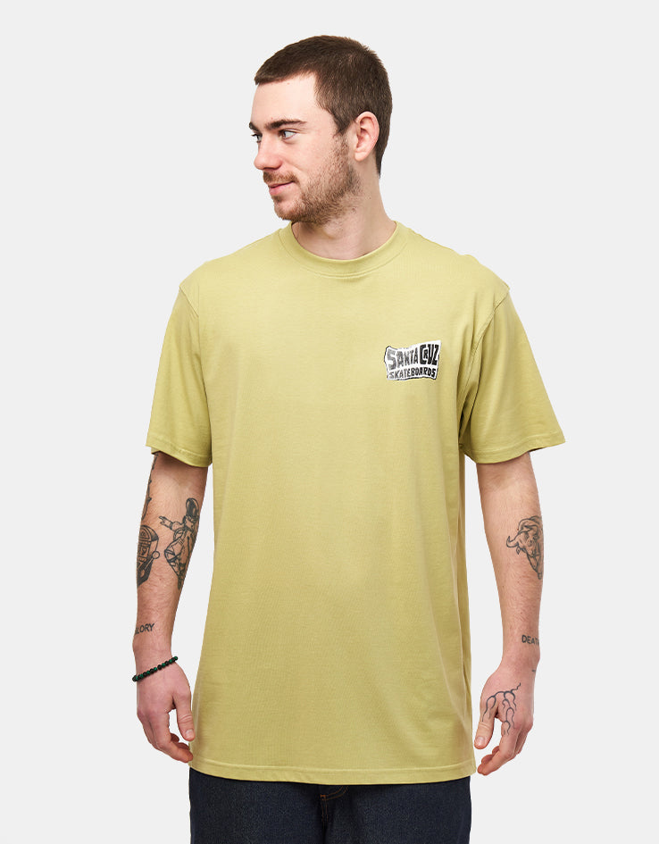 Santa Cruz Collage Hand T-Shirt - Faded Khaki