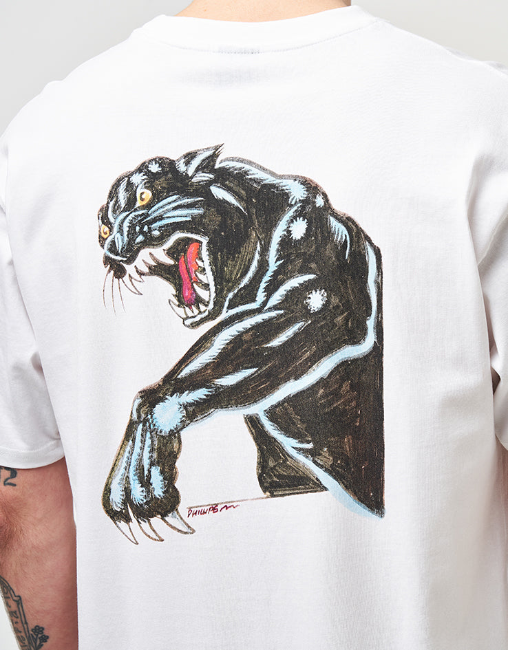 Santa Cruz Natas Sketch Panther T-Shirt - White