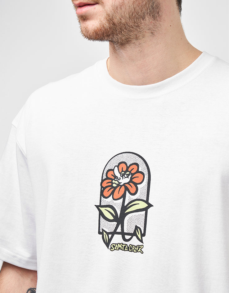 Santa Cruz Delfino Flower Guy T-Shirt - White