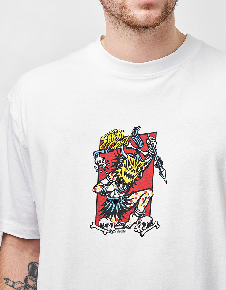 Santa Cruz Salba Voodoo Frame Front T-Shirt - White