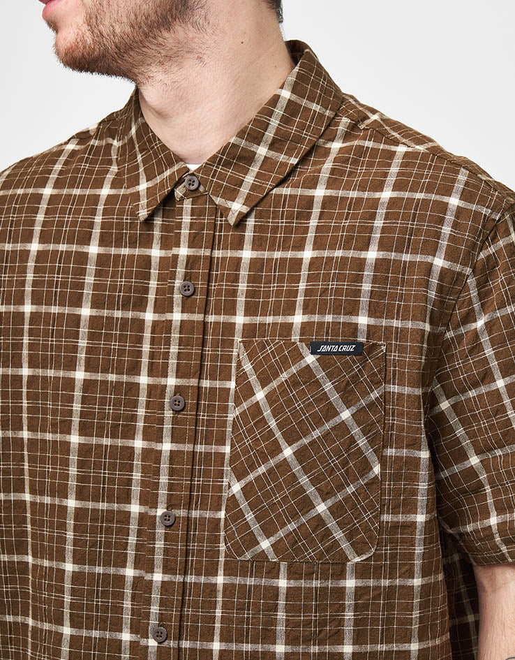 Santa Cruz Eli S/S Shirt - Brown Check