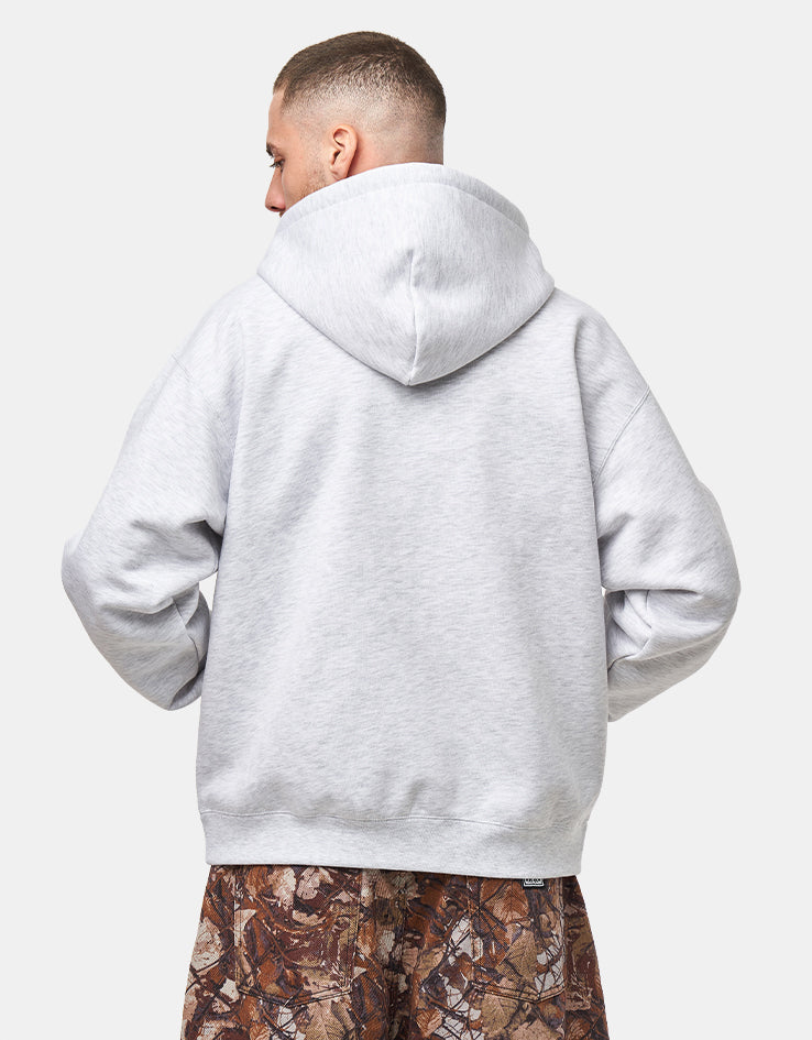 Obey Collegiate Zip Hoodie - Ash Grey