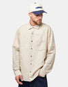 Obey Nelson Woven L/S Shirt - Silver Grey Multi