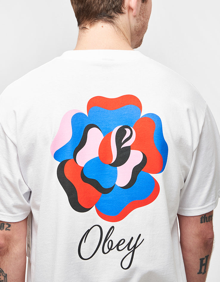 Obey Paper Rose T-Shirt - White