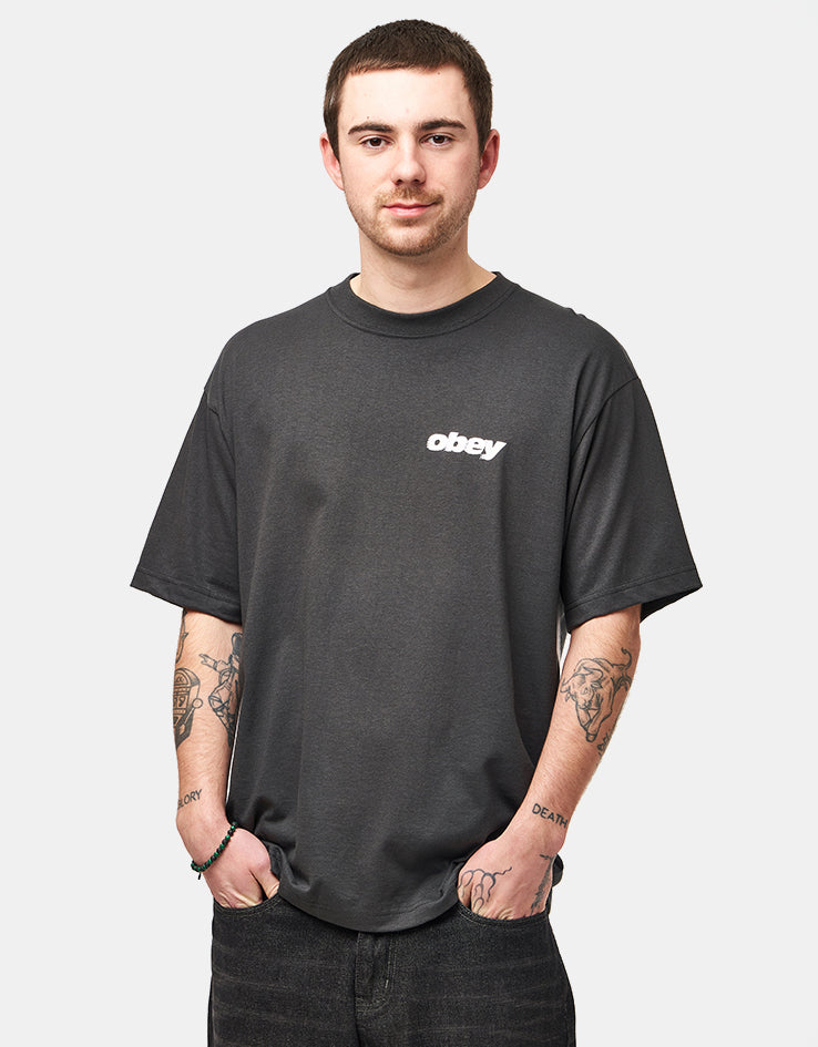 Obey Future Unwritten T-Shirt - Vintage Black