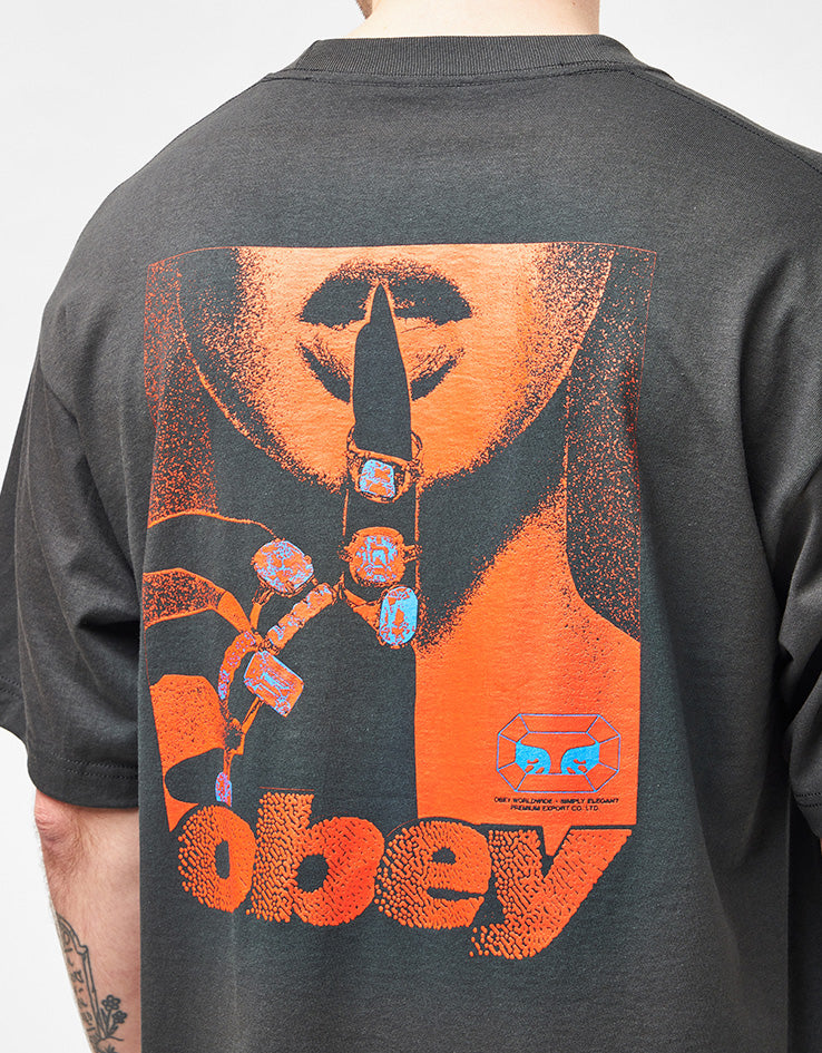 Obey Future Unwritten T-Shirt - Vintage Black