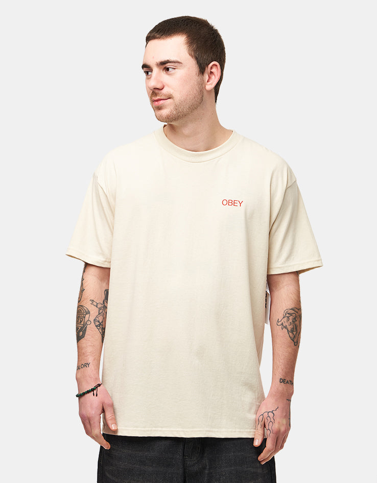 Obey Nouveau Angel T-Shirt - Cream