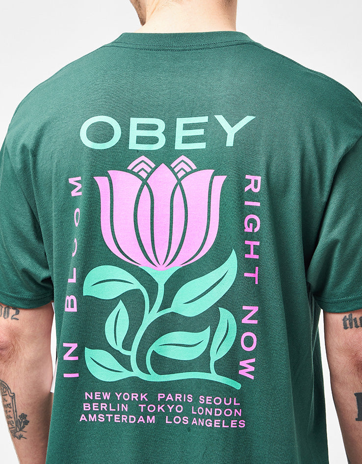 Obey In Bloom T-Shirt - Rainforest