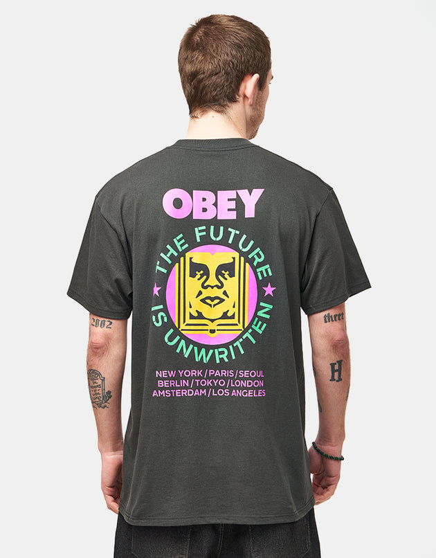Obey Exports Heavyweight T-Shirt - Vintage Black
