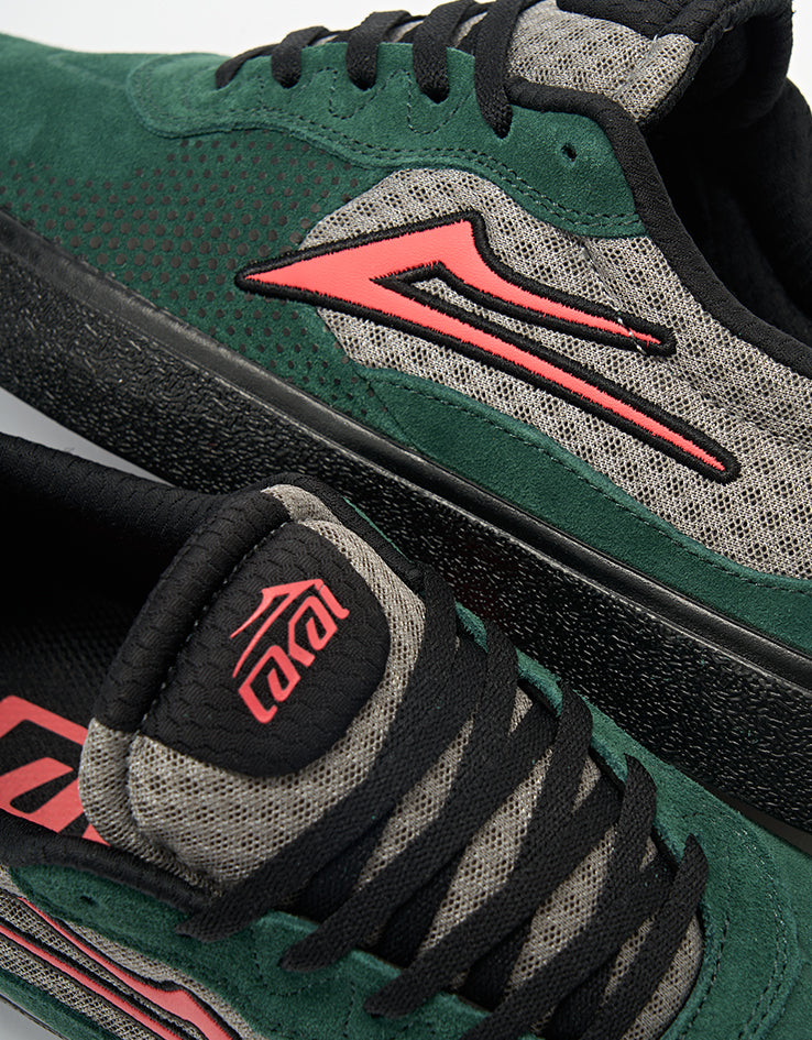 Lakai Essex Skate Shoes -  Spruce/Black/Coral