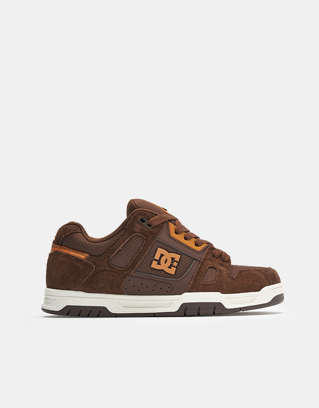 DC Stag Skate Shoes - Brown/Brown/Brown