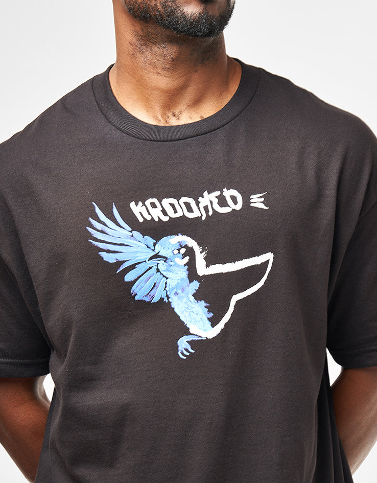 Krooked Blue Bird T-Shirt - Black