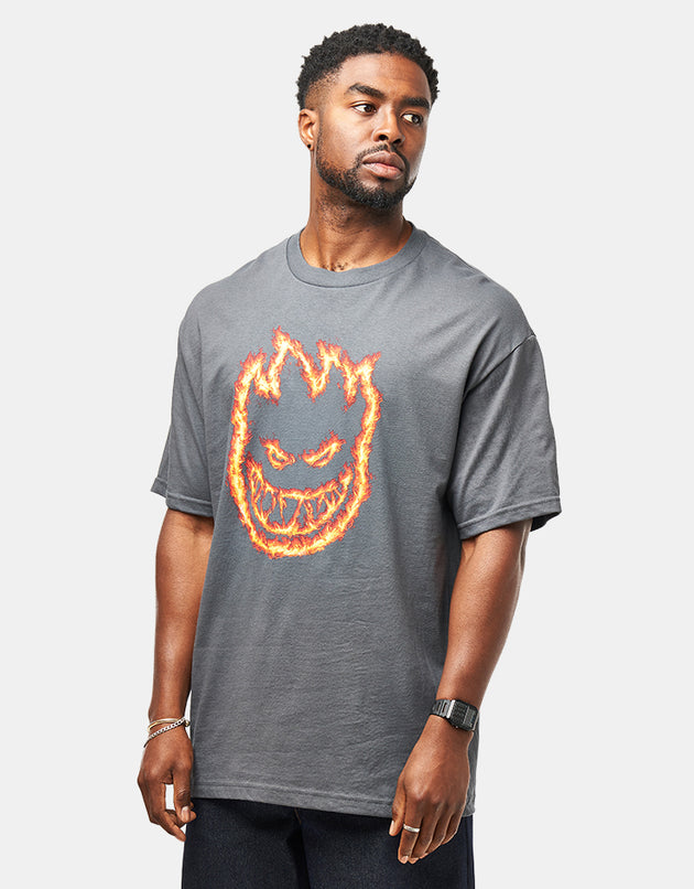 Spitfire Charred Remains T-Shirt - Charcoal