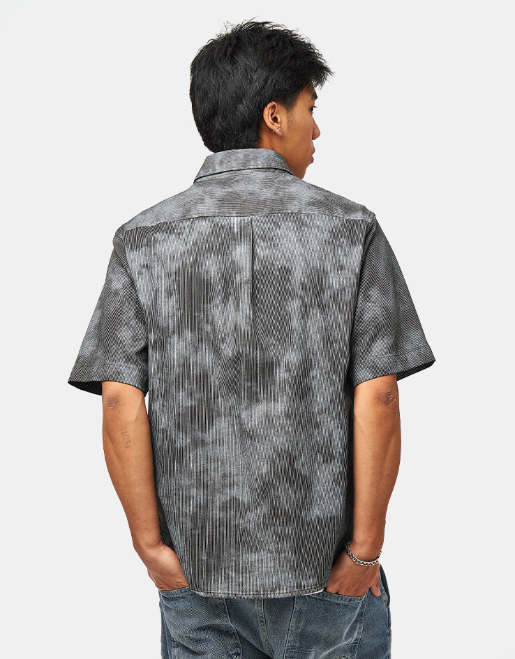 GX1000 S/S Button Down - Over Dyed/Bleach Spots