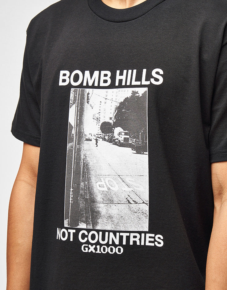 GX1000 Bomb Hills T-Shirt - Black/White