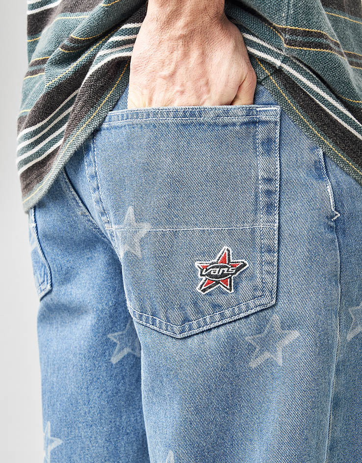 Vans Check-5 Baggy Denim Starmarked Pants - Stonewash Blue – Route One