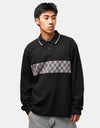 Vans Medford Checkerboard L/S Polo - Black