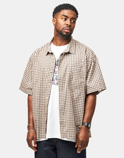 Vans Larkspur Mini Plaid S/S Shirt - Oatmeal/Demitasse