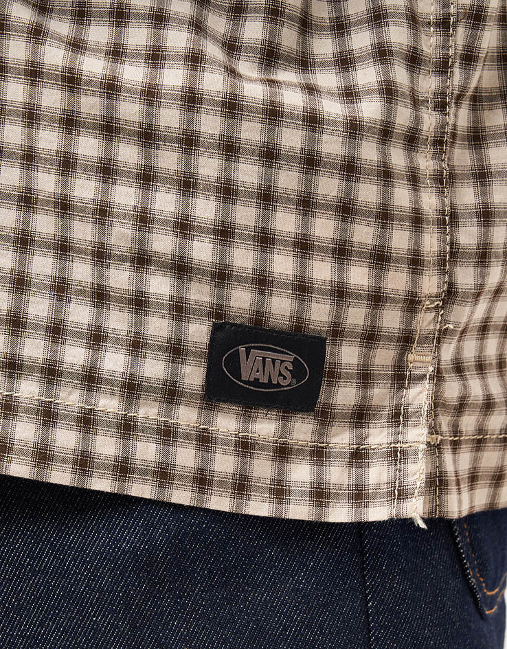 Vans Larkspur Mini Plaid S/S Shirt - Oatmeal/Demitasse
