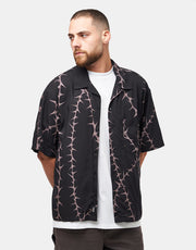 Vans Van Doren Printed Camp S/S Shirt - Black