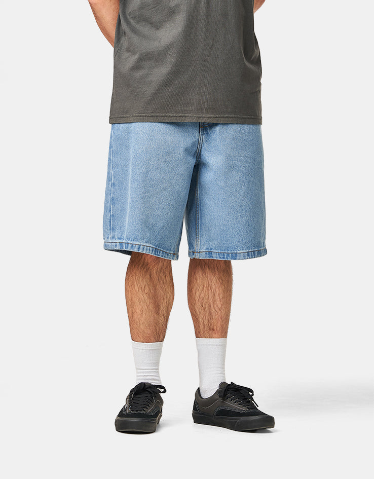 Vans Check-5 Baggy Denim Shorts - Stonewash Blue
