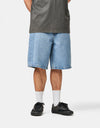 Vans Check-5 Baggy Denim Shorts - Stonewash Blue
