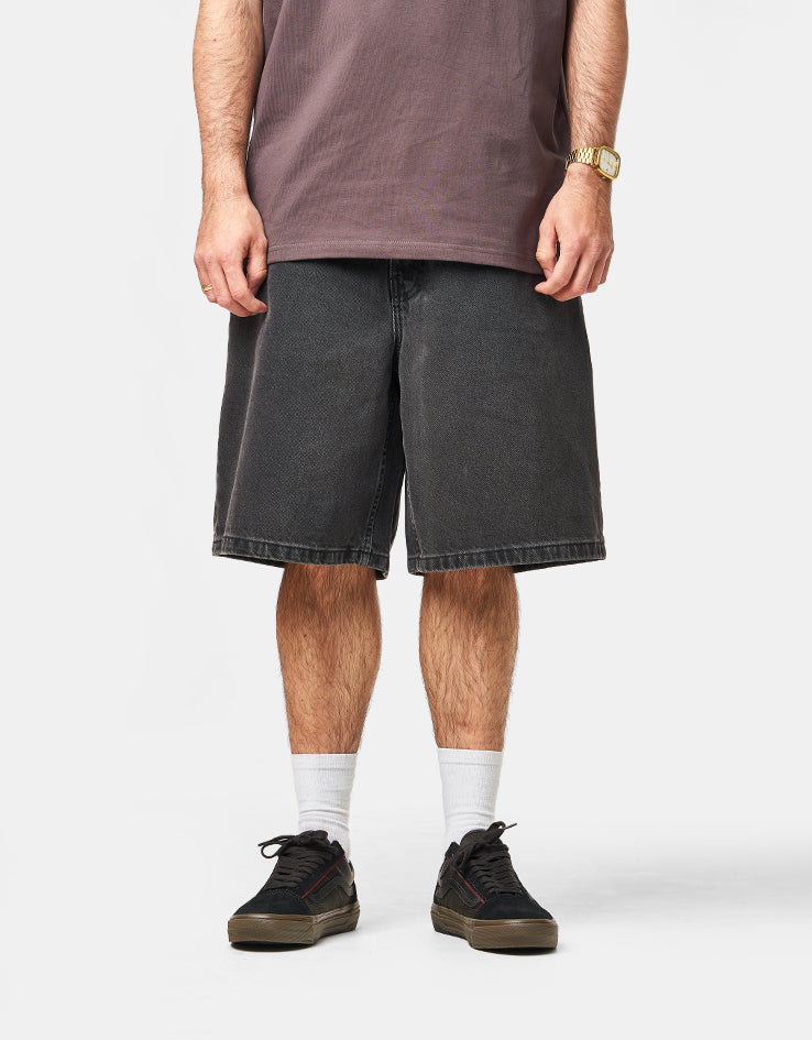 Vans Check-5 Baggy Denim Shorts - Washed Black – Route One