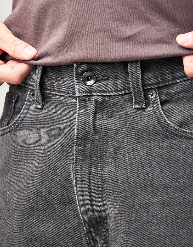 Vans Check-5 Baggy Denim Shorts - Washed Black
