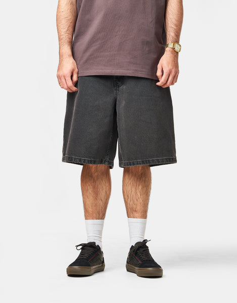 Vans Check-5 Baggy Denim Shorts - Washed Black – Route One