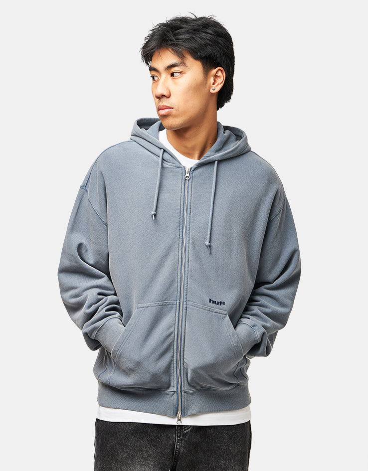 HUF Pacific Wash Full Zip Hoodie - Blue