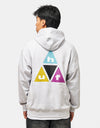HUF Prism Triple Triangle Pullover Hoodie - Heather Grey