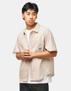 HUF H Star S/S Plaid Shirt - Putty